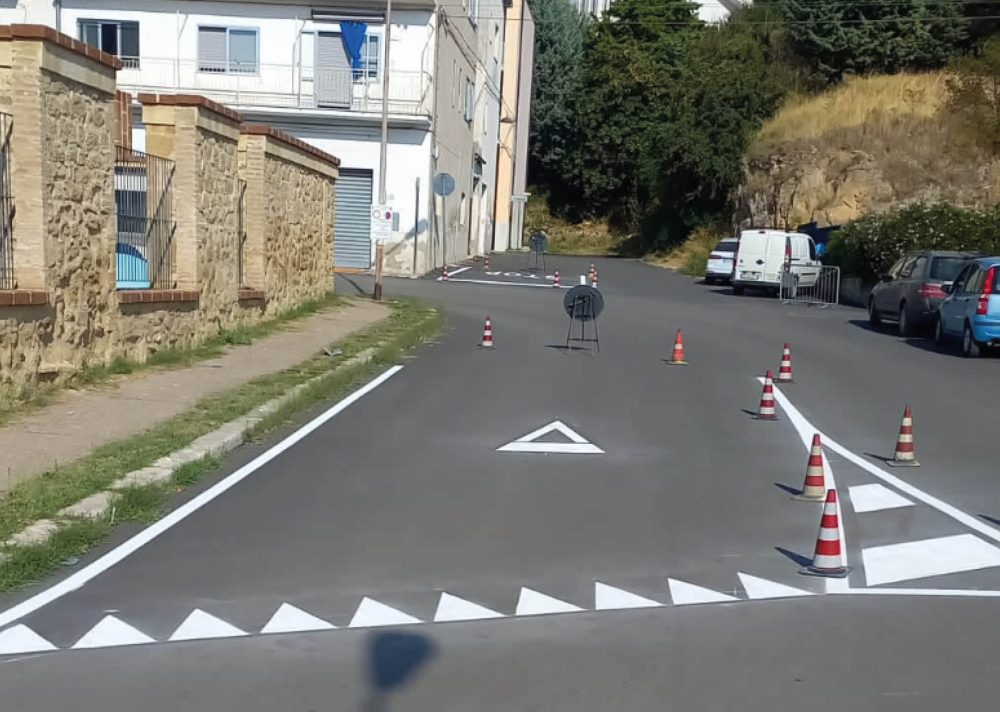 Segnaletica orizzontale e riordino della viabilità