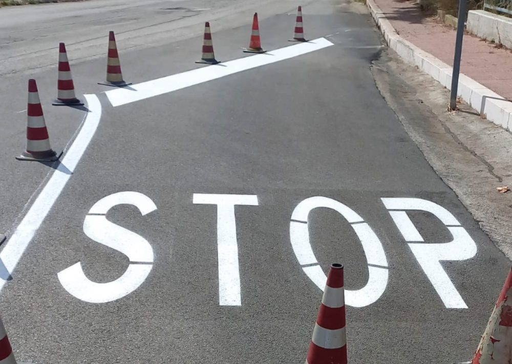 Segnaletica orizzontale e riordino della viabilità